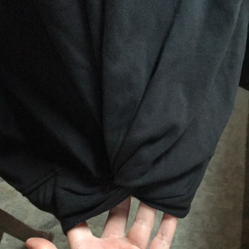 Fabletics Black Twist Front Pullover Sweatshirt - image 7